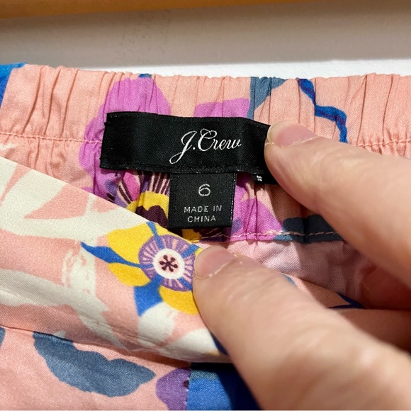 J. Crew Liberty Fabric Crop Pants, Size 12 - Picture 3 of 4